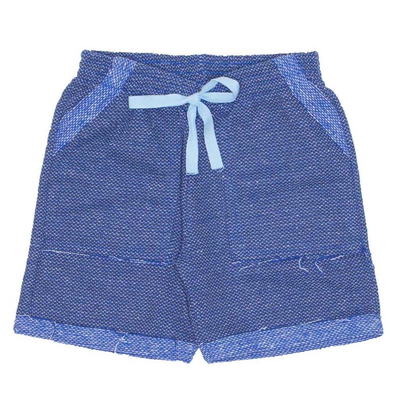 shorts de tecido denin azul com bolso e cordao 7486 01