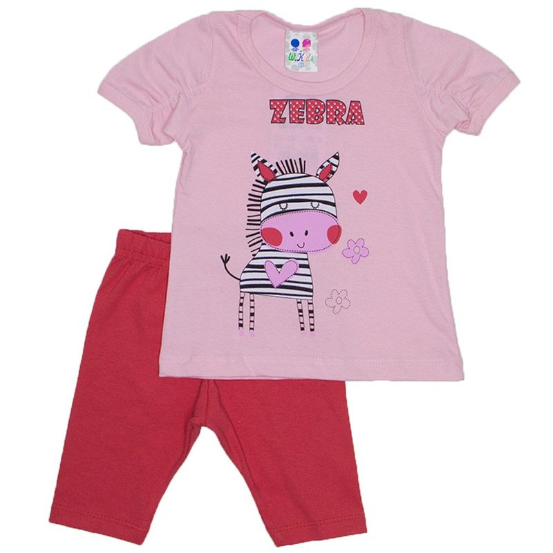 conjunto menina rosa bebe silk zebra com legging wkd 197 rob 01