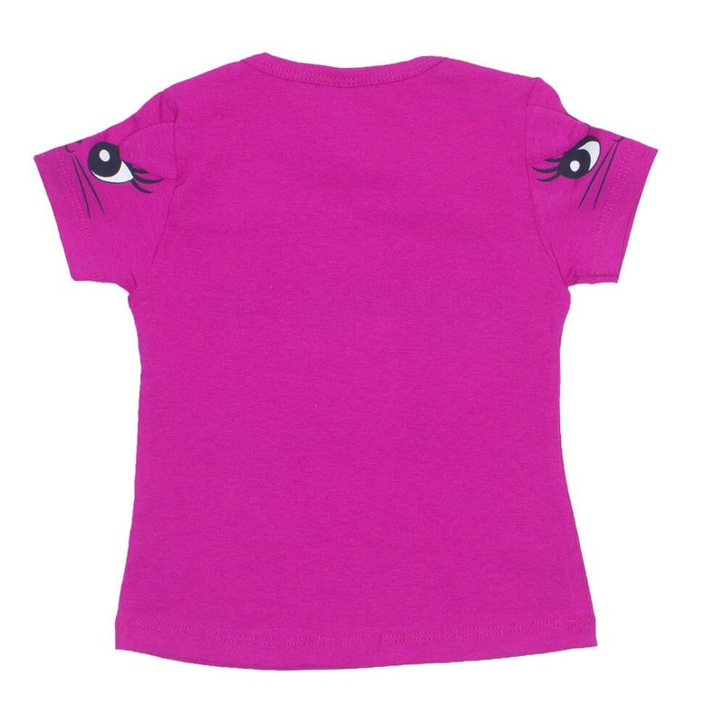 blusa menina de cotton rosa com estampa na manga e detalhe orelhinha 02