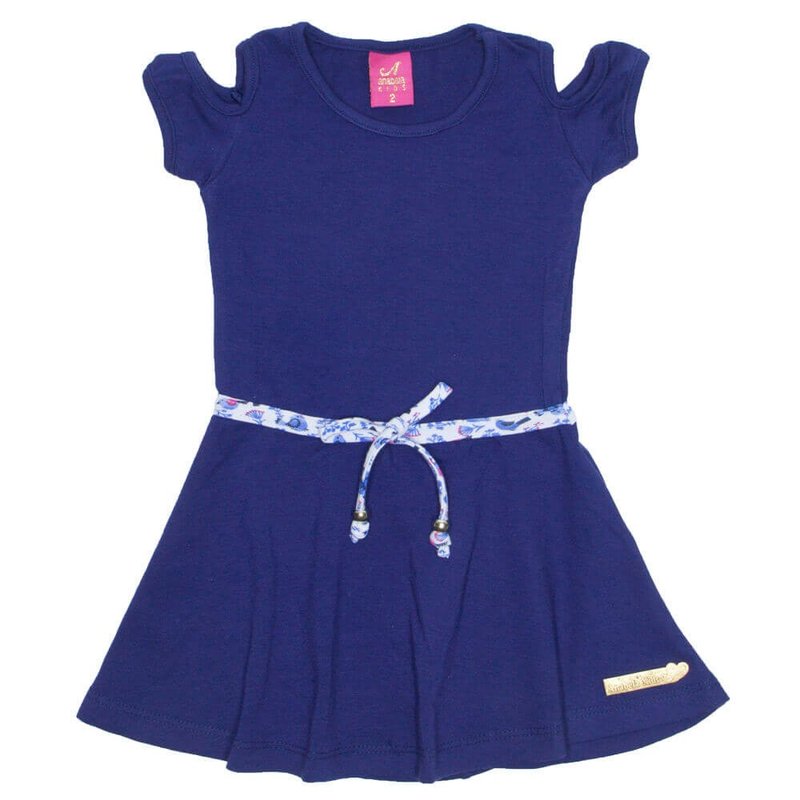 vestido cotton rodado azul marinho 3522 ana 3522 azm 01
