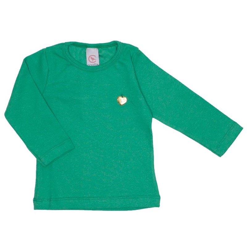 blusa basica love verde com pingente coracao 15 2000
