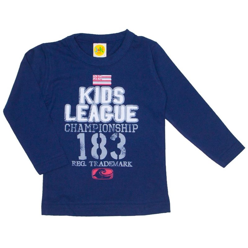 camiseta kids league azul marinho 9523