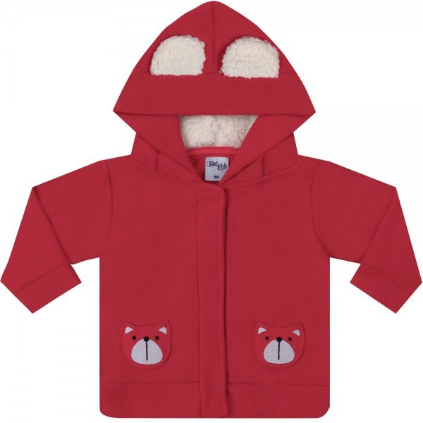 jaqueta vermelha infantil