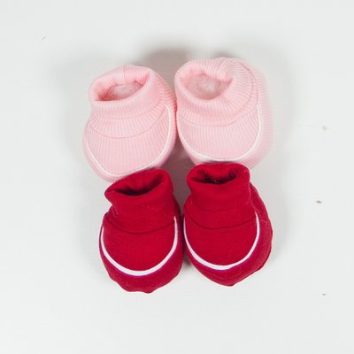 Kit 2 Conj. de Meias Bebê Fem. Branca Sorvetinho e Pink