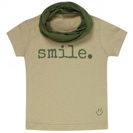 t shirt infantil unissex fendi smile gola verde militar c 03 03 05 g 05 8572