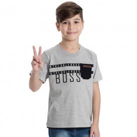 camiseta infantil masculina boss mescla 6334 9359