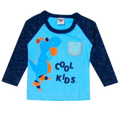 11158 camiseta infantil menino dino basquete azul marinho 5498