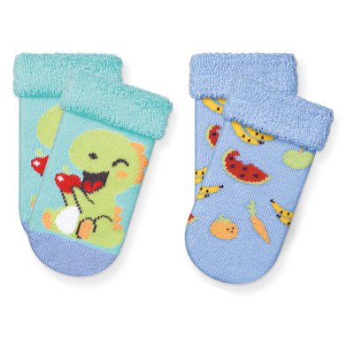 kit 2 pares meias soft bebe menino dino azulverde t2084 17