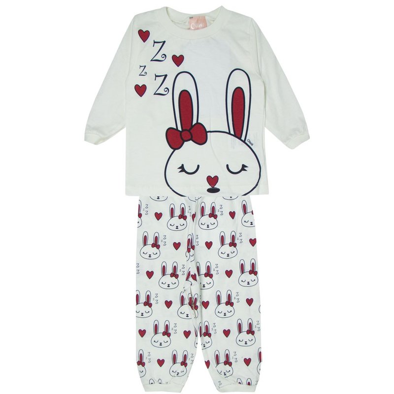 10911 pijama bebe menina coelho laco off white 1464