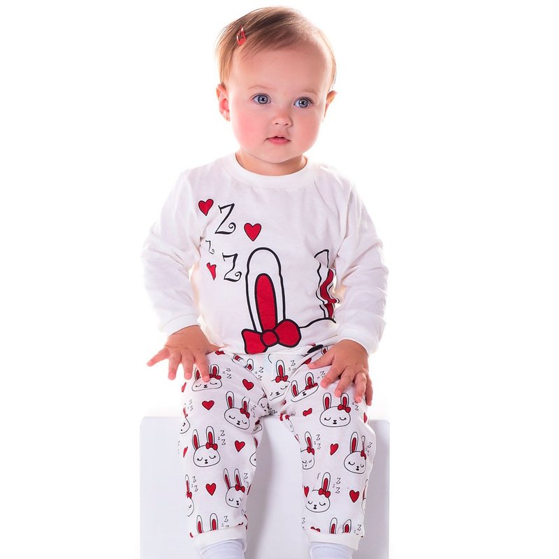 10911 pijama bebe menina coelho laco off white 1464 2